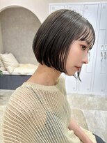アールヘアーデザイン 千種(r hair design)&nbsp;小顔見せショートベージュカラーブリーチしない透明感カラー