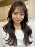 顔まわり顔周り前髪カットロングレイヤーミディアムレイヤー
