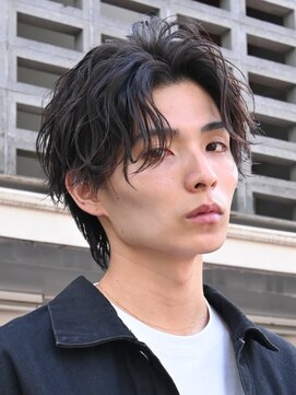 レタッチバイフィフス(RETOUCH by fifth) 原宿ルーズパーマセンターパートスパイラルパーマ大人色気ヘア