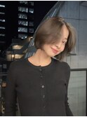 レイヤーカット/顔まわりカット/ブリーチなし/ボブ/ミディアム