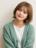 ライクバイコトナ 越谷(RIKE by kotona)&nbsp;ショートボブ髪型20代30代40代50代前髪あり前髪なし面長丸顔越谷