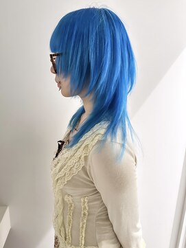 キオク(KIOX) ブルーカラー/水色カラー/ハイトーンカラー/ブリーチ/名古屋/栄