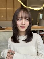 ラボヌールヘアーレーヴ 池袋店(La Bonheur hair reve)&nbsp;ミディアムレイヤー/韓国風/似合わせカット/佐藤