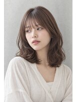 アーダーヘアサロン 森田店(ADER HAIR SALON)&nbsp;透明感ブラウンのデジタルパーマミディアム