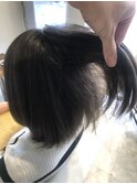 透け感アッシュ