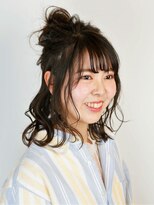 ウェーヴ アズシュガー 浜松佐藤店(wave as sugar)&nbsp;〈wave佐藤店〉ネイビーカラーブルージュアレンジエアリーミディ