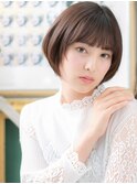 好感ローライト小顔前下がりナチュラルボブa川口20代30代40代