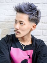 ジョニーメン 中野店(Johnny MEN)&nbsp;JohnnyMEN中野店ブルーシルバーフェードアップバング