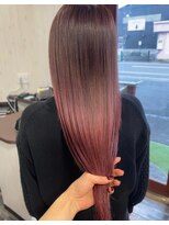 ヘアー リードレス(hair Re:dress)&nbsp;ピンクアッシュ×グラデーション☆ツヤ髪美髪　ストレート