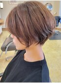 ノーバング丸みショートボブ