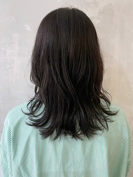 アイティーバイアルバム 藤沢店(IT by ALBUM) ラベンダーブラウンフィルターカラー_外ハネボブ_ba394611