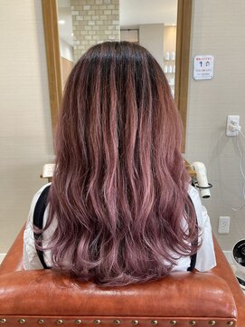 ヘアー クラージュ(hair courage) バレイヤージュカラー