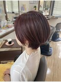 大人ショートツヤカラー