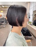 大人の顔周りレイヤーミニボブ！