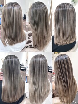 アッシュ 大宮店(Ash) ミルクティーベージュ 髪質改善バレイヤージュ