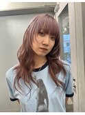 くすみピンク×ブリーチ×れいやーかっと