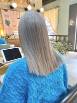 チャプター 問屋町(chapter) ミルクティーグレージュカラーレイヤーカットケアブリーチ韓国