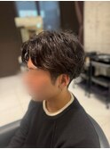 大人メンズ×ニュアンスパーマ