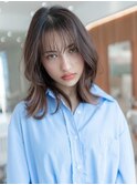 レイヤーボブシアカラーイメチェンフルバング似合わせカット小顔