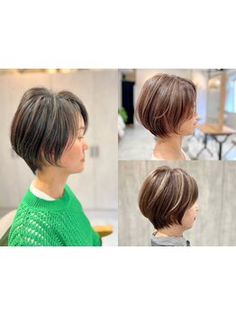 大人女性ならではのカラーを楽しみませんか？コントラストを活かして透明感のあるおしゃれ白髪染めを―＊