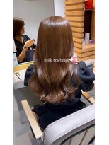 フィゼル 福島店(fizelle)&nbsp;ブリーチなしミルクティーブラウン