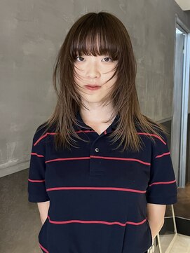 キャロルガーデンズ ボコカ 表参道(Carroll Gardens bococa) レイヤーカット、マロンブラウン