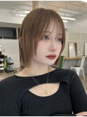 ボブディオリーブベージュ髪質改善縮毛矯正フェイスレイヤー
