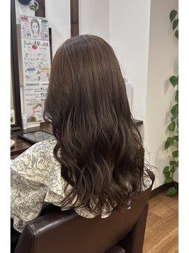 フラワー(flower) ブリーチなし質感再整カラー/ブラウン系カラー