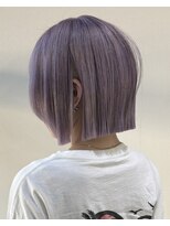 ラキングキョウト(LA KING KYOTO)&nbsp;切りっぱなしボブ、ラベンダーグレー