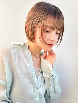 ラフィス ヘアー ミミ 流山おおたかの森店(La fith hair Mimi) 【La fith】シルキーベージュ×マチルダボブ