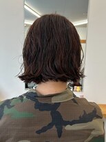 カルテ(QUARTE) タッセルボブ ニュアンスパーマ アプリコットブラウン