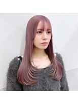 アリアバイエクラート 新宿南口店(ARiA by ECLART)&nbsp;★ラベンダーピンク×レイヤーカット×顔周りカット★