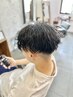 学割U-24 メンズカット+ツイストスパイラルパーマ+トリートメント￥11000