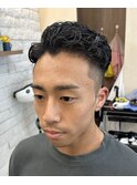 ツーブロック×7.3パーマ
