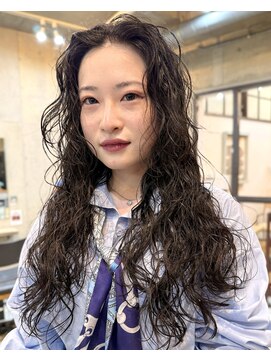 ナループロアオハナ(Nalu pu loa ohana) パーマロングパーマウェーブパーマ緩めパーマレイヤーパーマ