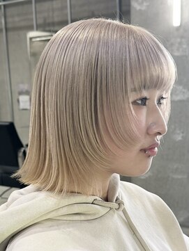 ルイ(ROUIS produced by LUCK 津田沼) ROUIS 津田沼 ボブレイヤー/ブロンドミルクティー/津田沼