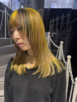 オンザ(ONTHE) イエローデザインミディアムレイヤー