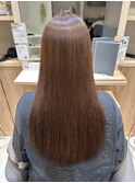 水素カラー×ピンクシルバーベージュ