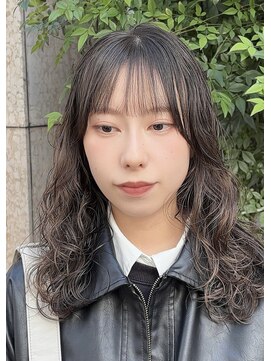 軟毛にふわふわウェーブパーマ♪