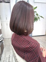 ベルヘアーデザイン 堺東(Belle hair Design)&nbsp;ピンクパープルショートボブイルミナカラー20代30代40代堺東