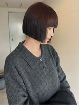 イロウ 天神大名店(IROW)&nbsp;ボブ 髪質改善 前髪カット ダークブラウン 美髪 【天神大名】