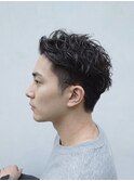 小顔効果◎波巻きツイストスパイラル×マッシュショート