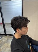 スタイリング簡単フェザーパーマ