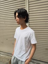 ハイセンス(HISENSE)&nbsp;メンズカットグランジパーマメンズミディアムヘア【GIA】