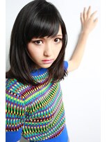 オーバーキャプテンネイキッド(OVER CAPTAIN NAKED)&nbsp;伸ばしかけ＊黒髪毛先厚めのモードボブ