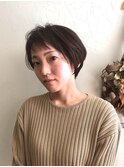 20代30代40代前下がりストレート大人ボブリップライン
