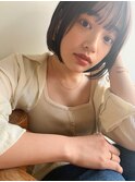 ナチュラルボブで大人っぽく♪ビタミンカラー
