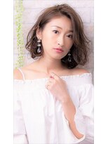 ソア 武蔵小杉(SOAR)&nbsp;毛先パーマネオウルフ小顔外ハネボブアッシュブラウン