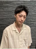 ツーブロックショートセンターパート【ヒロ銀座】赤坂/理容室