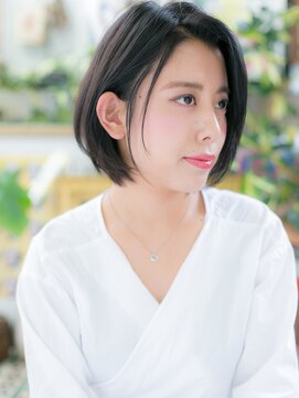 カバーヘア ブリス 戸田公園西口店(COVER HAIR bliss) ★かきあげ前髪x艶カラー耳かけ濡れ髪グラボブ10代20代30代★7